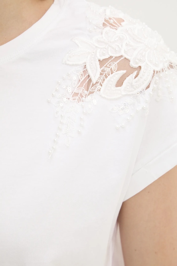 Μπλουζάκι Answear.LAB M9909.hos λευκό