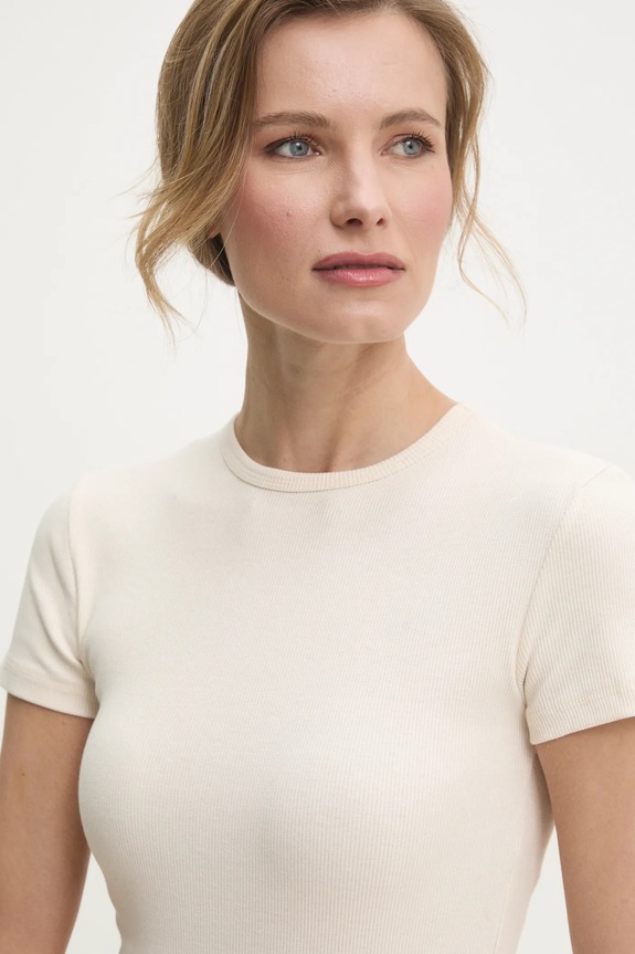 Μπλουζάκι Answear.LAB μπεζ IVVI4.TWK