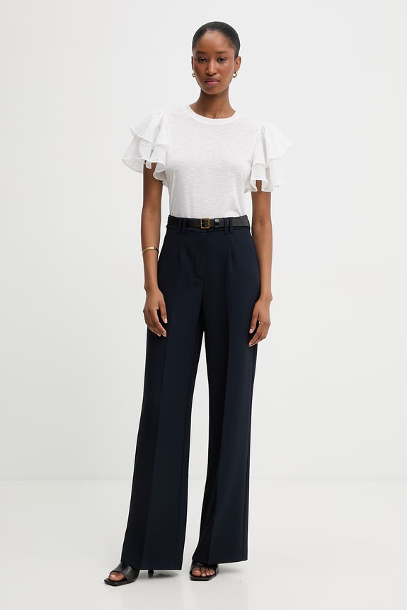 Answear.LAB vászon póló E25.39.FLK fehér WW25