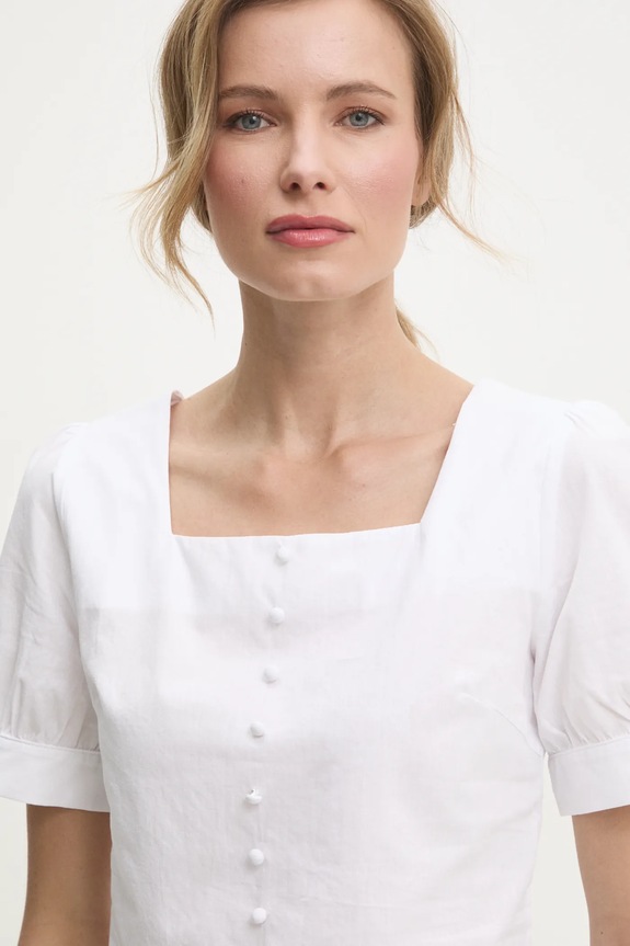 Μπλουζάκι Answear.LAB λευκό A24.15.FLK