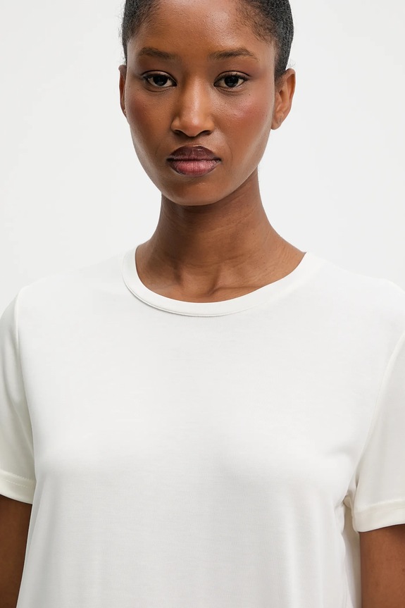 Answear.LAB t-shirt beżowy BTS1048.tos