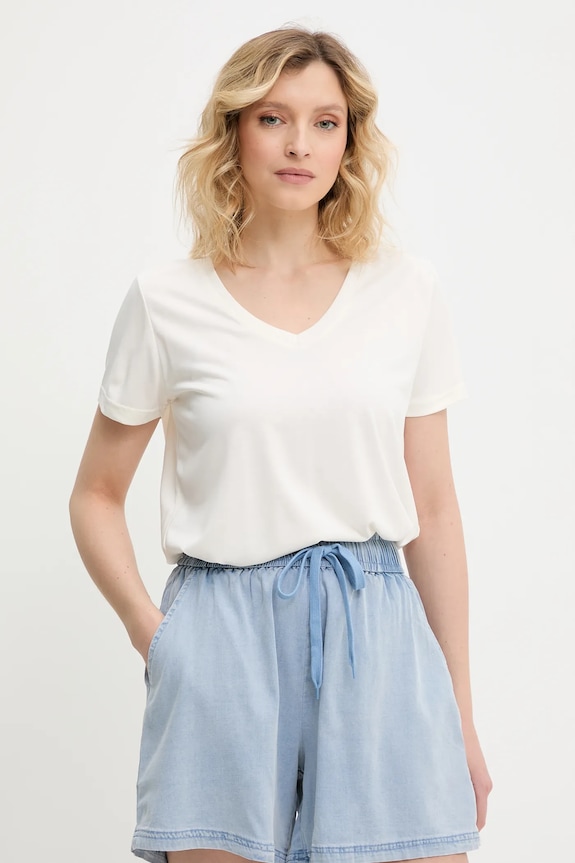 Answear Lab tricou uni bej BTS1047.tos