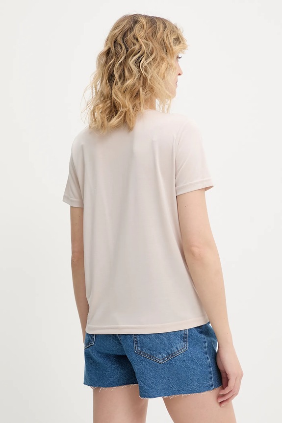 Odzież Answear.LAB t-shirt z modalem BTS1047.tos beżowy