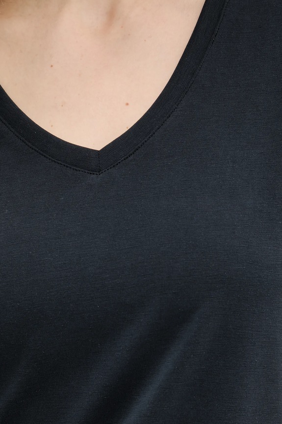 Answear.LAB t-shirt z modalem BTS1047.tos czarny