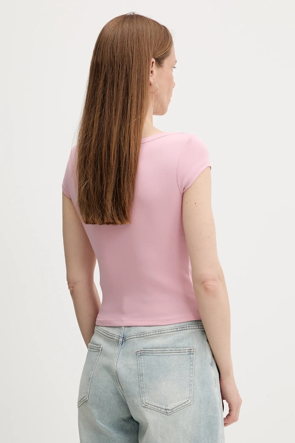 Ruházat Answear.LAB t-shirt sng.145.tos rózsaszín