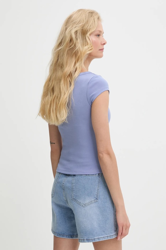 Ruházat Answear.LAB t-shirt sng.145.tos kék