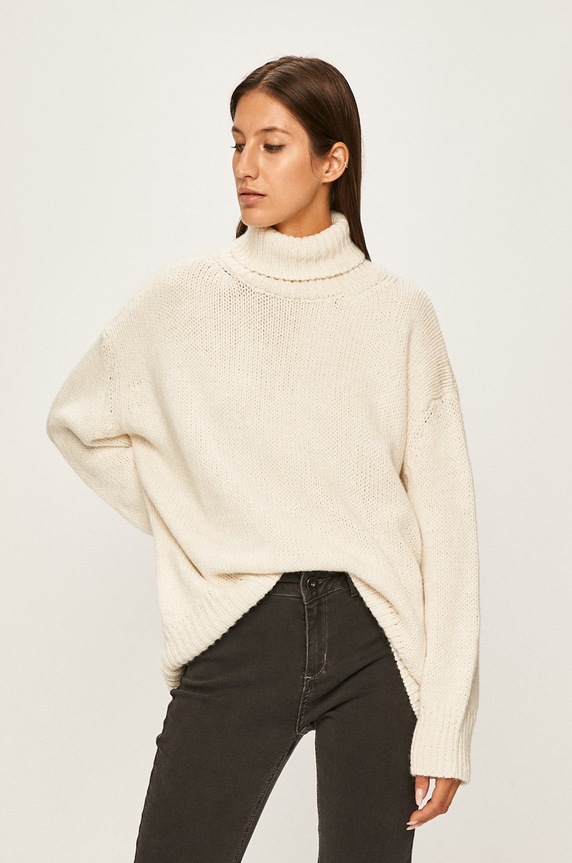 Answear - Pulover groase alb 59548.IE