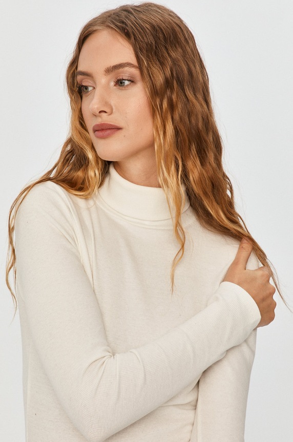 Answear.LAB - Felső hosszú fehér WZ20.BUD002