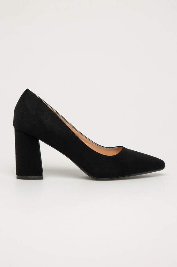 Answear Lab - Czółenka Tulipano 5-8 cm czarny N1D5339.DA