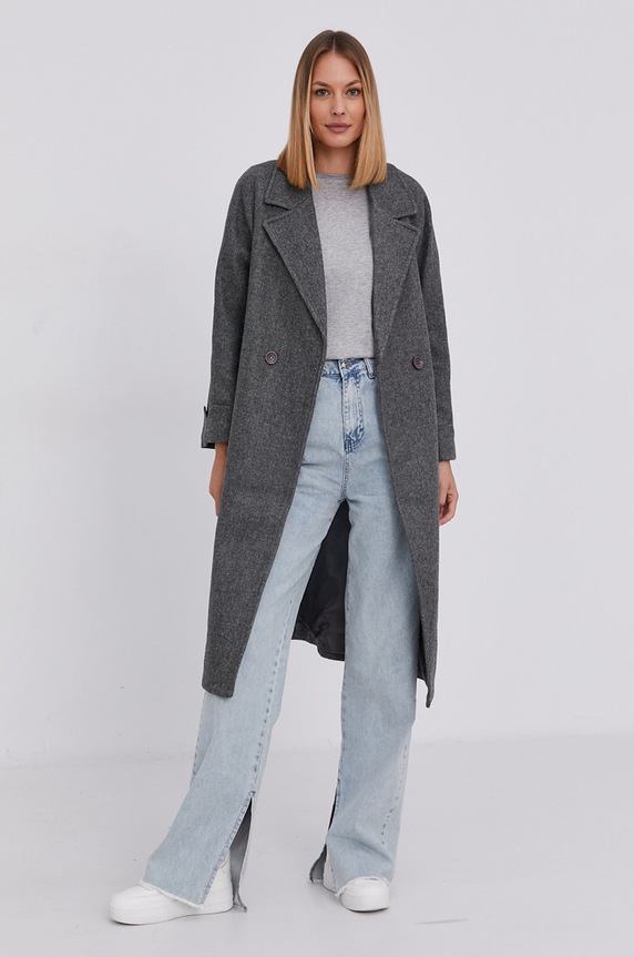 Answear Lab Płaszcz 2051.AJ szary WZ21