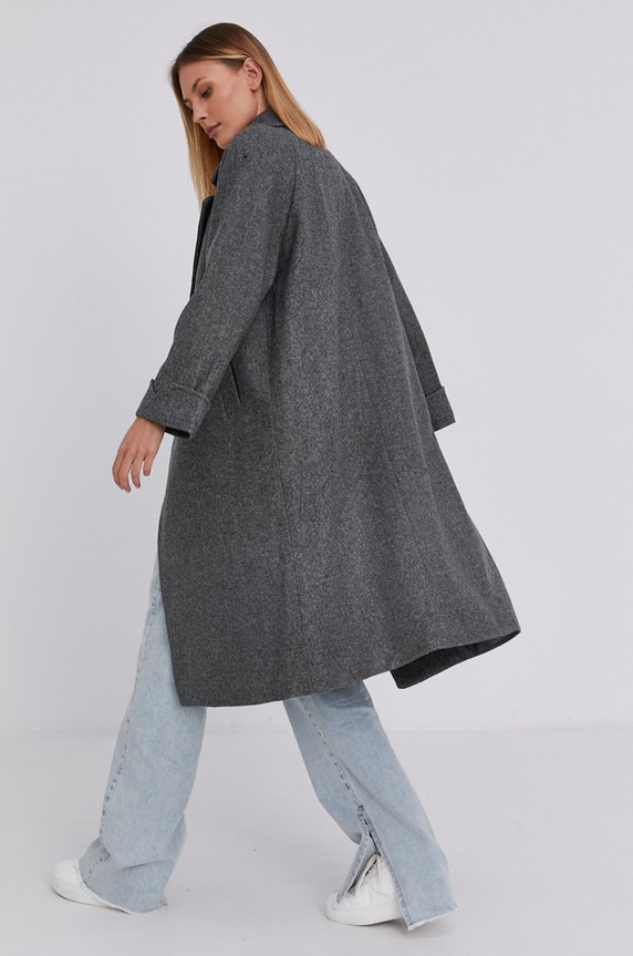 Odzież Answear Lab Płaszcz 2051.AJ szary