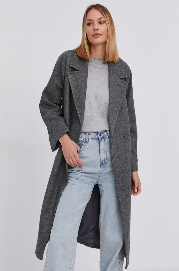 Answear Lab Płaszcz szary 2051.AJ