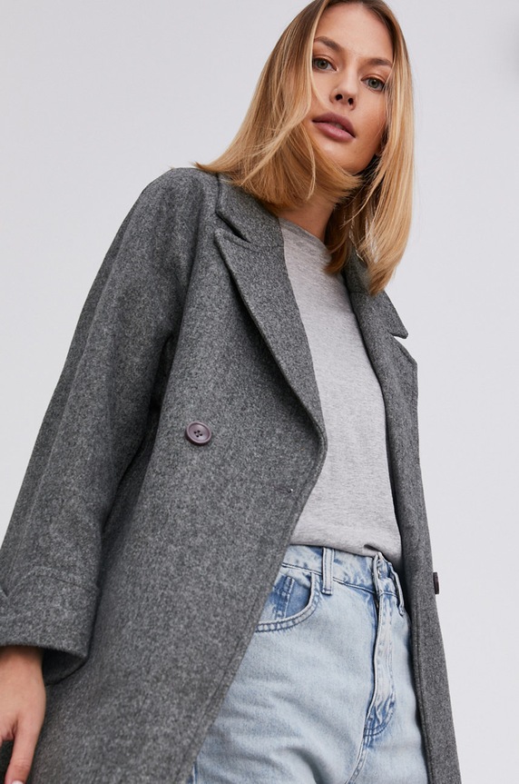 Answear Lab Płaszcz 2051.AJ szary