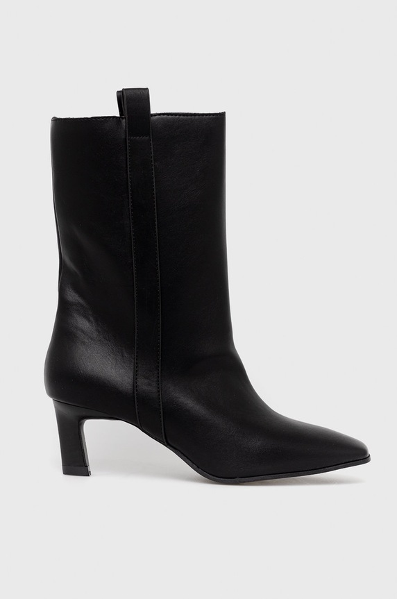 Answear Lab Botki imitacja skóry licowej czarny M1970.CL