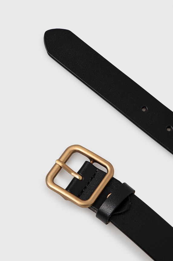 Answear Lab Pasek skórzany SG11.AJ czarny WZ21