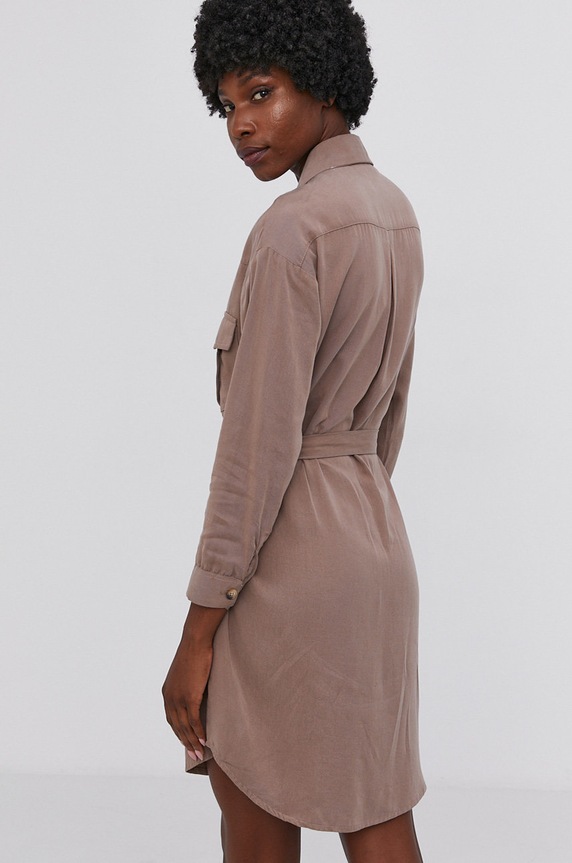 Odzież Answear Lab Sukienka NT441TN.1.DA beżowy