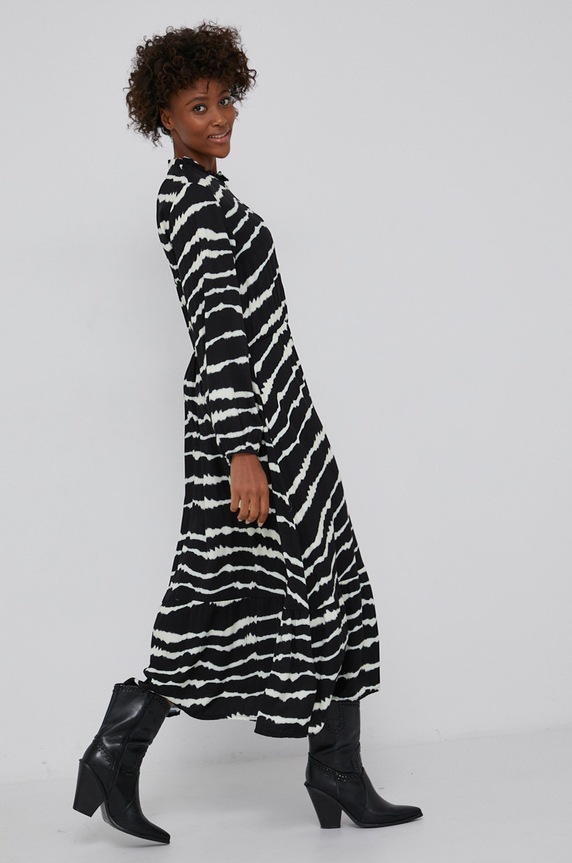 Answear Lab - Sukienka z domieszką wełny 7369.11.5.DA czarny WZ21