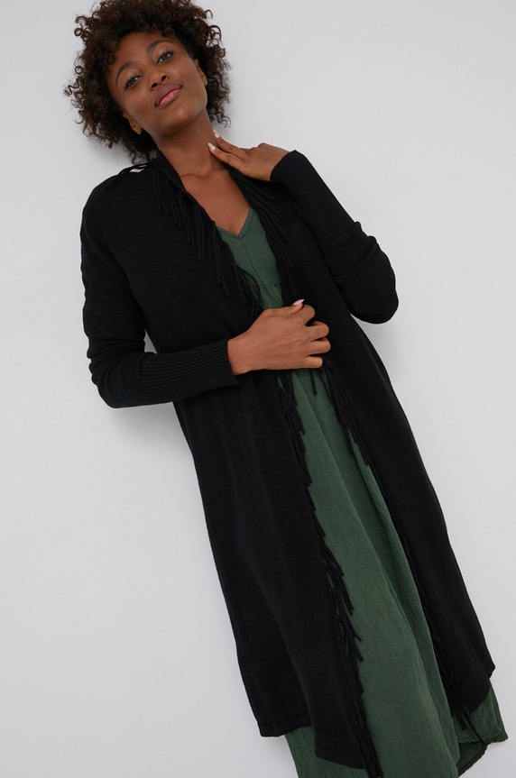Answear Lab - Cardigan negru ZM1081.1.KR