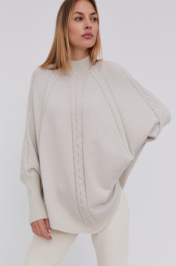 Answear Lab Sweter półgolf beżowy 38808.KR