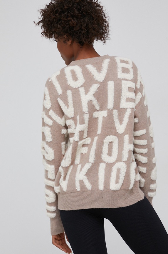 Odzież Answear Lab - Sweter z domieszką wełny OTDB210042.2KR beżowy
