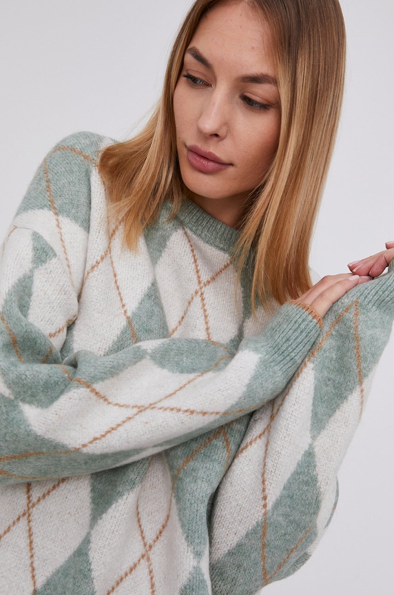 Answear Lab Pulover grosime medie verde J50626.1.AJ