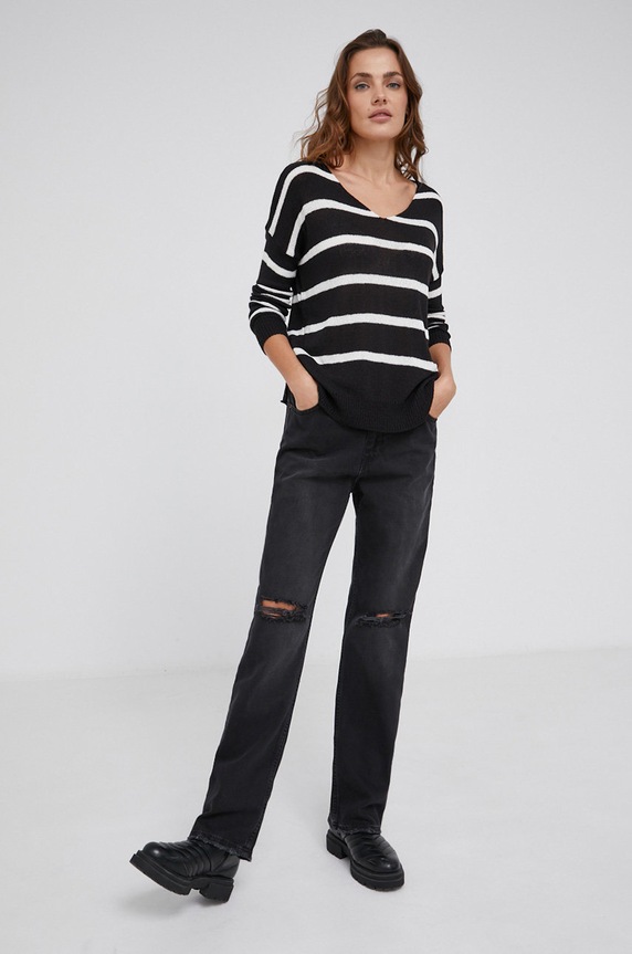 Answear Lab Sweter BIS.2.AJ czarny WZ21