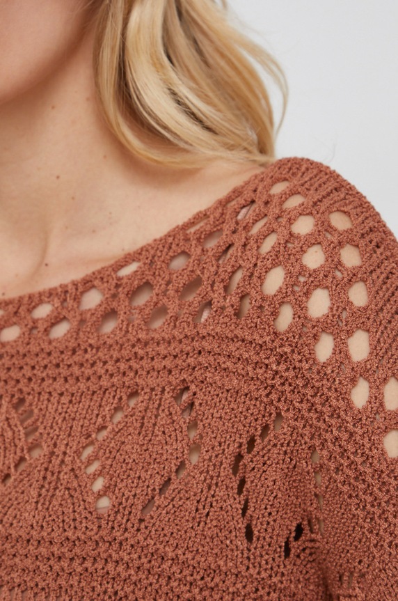 Answear Lab Sweter BIS.5.AJ brązowy