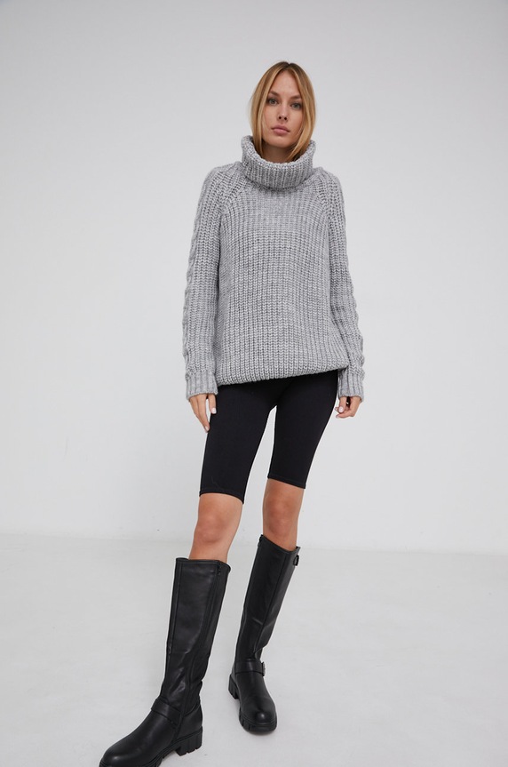 Odzież Answear Lab Sweter 2024.1.AJ szary