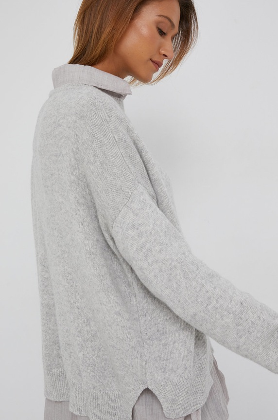 Answear Lab Sweter wełniany szary KA628245.AJ