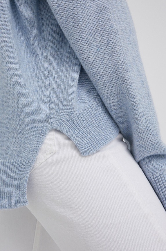 Answear Lab Sweter z domieszką kaszmiru KA628245.2.AJ niebieski