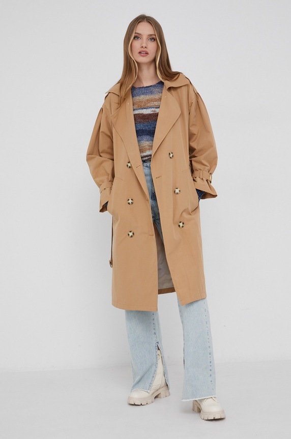 Answear Lab Sweter z domieszką wełny 383571.AJ niebieski WZ21