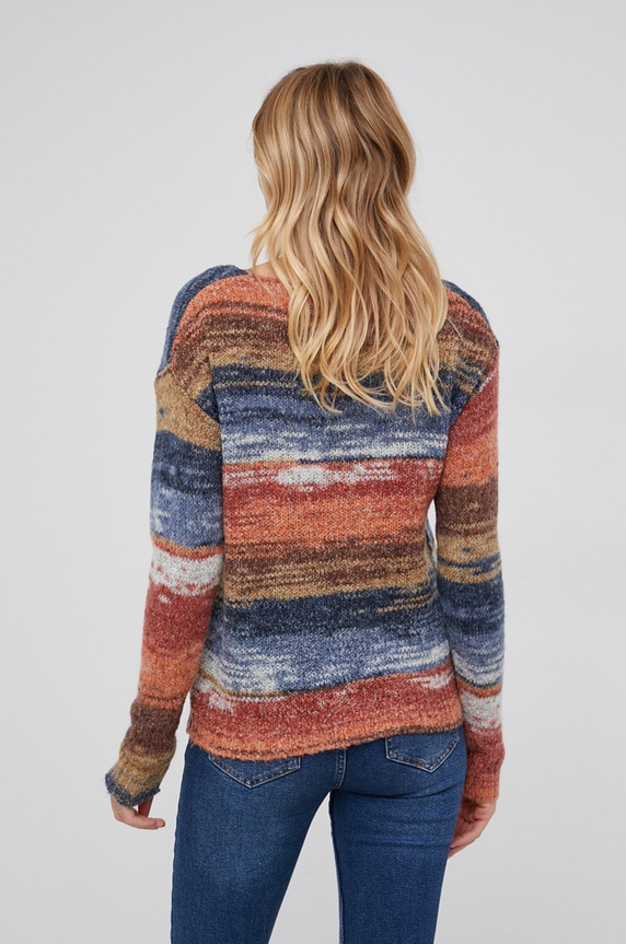 Answear Lab Sweter wełniany pomarańczowy 383571.1.AJ