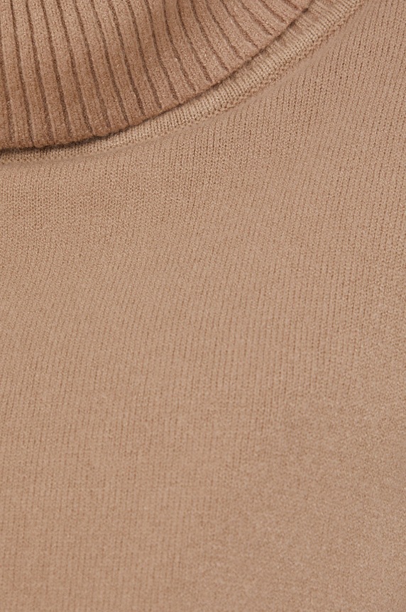 Answear Lab Sweter z domieszką wełny F3517A.3KR brązowy