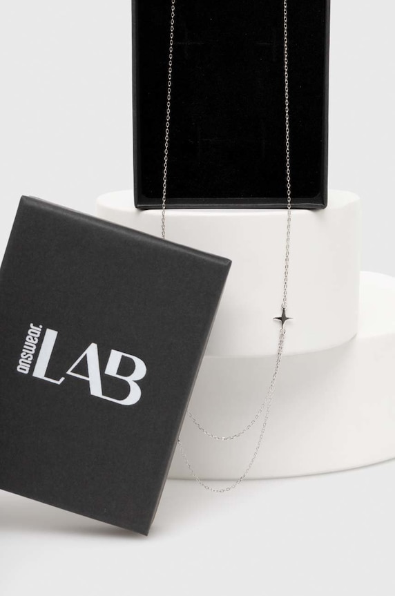 Akcesoria Answear.LAB naszyjnik bi19.DB srebrny