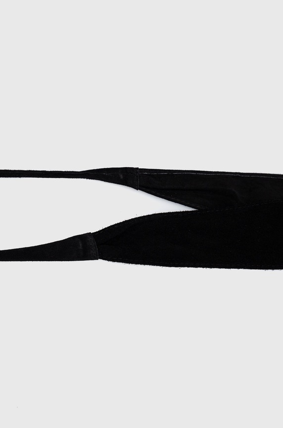 Accesorii Answear Lab curea din piele intoarsa CP0039.WK negru