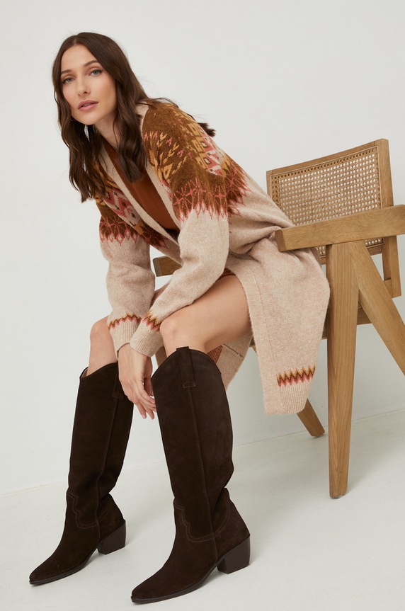 Answear.LAB vestito 0114.2WK marrone WZ22