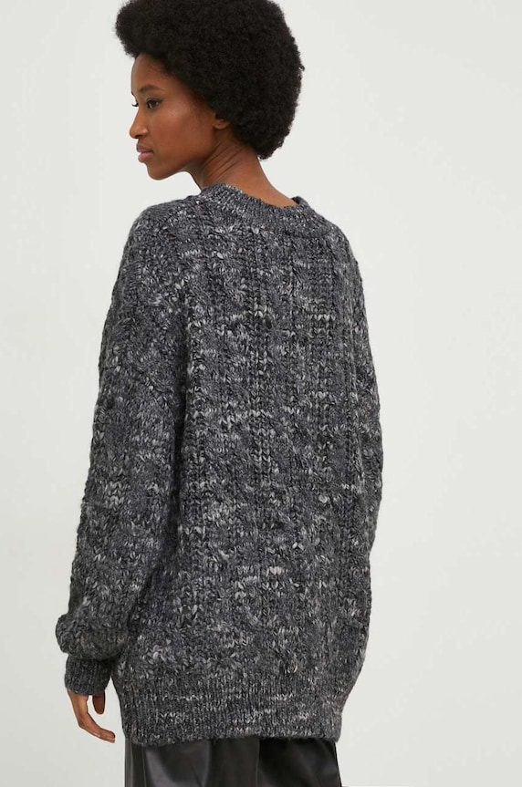 Odzież Answear Lab sweter z wełną fx158.w szary
