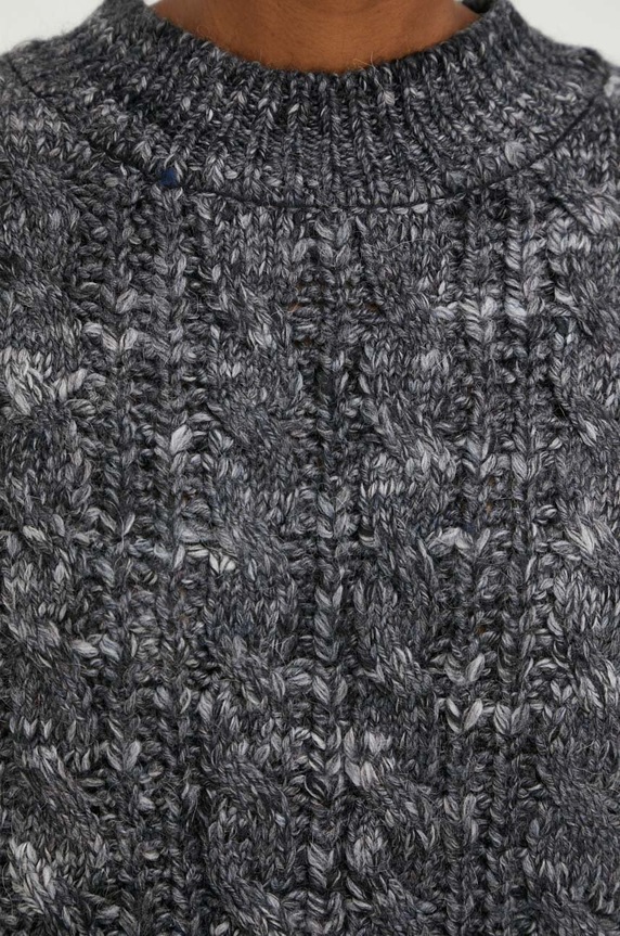 Answear Lab sweter z wełną fx158.w szary