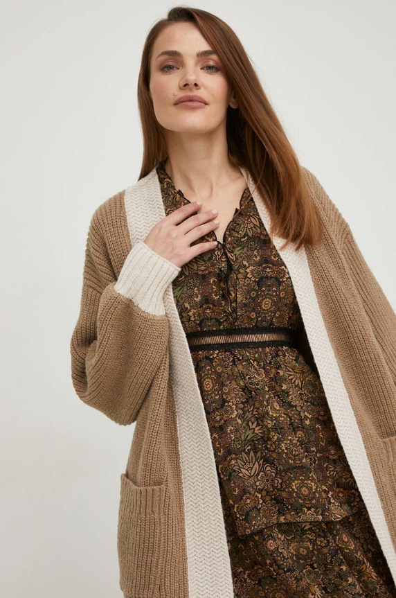 Answear Lab kardigán bézs L1504.WK