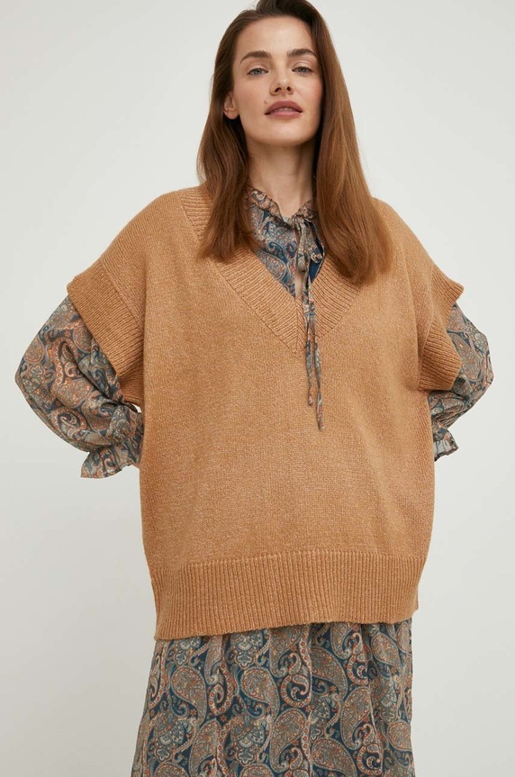 Answear Lab mellény bézs 7641793103.WK