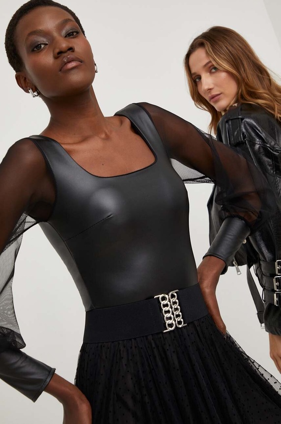 Answear.LAB body X NO SHAME limitált kollekció hosszú fekete 5491.IJS