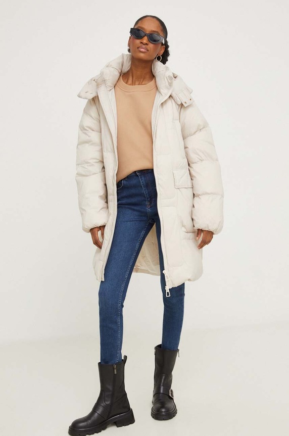 Answear Lab bluza bawełniana 013.iw brązowy WZ23