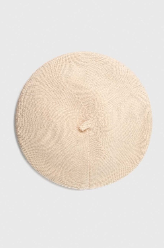 Vlněný baret Answear.LAB vlna béžová hb6504.FKK