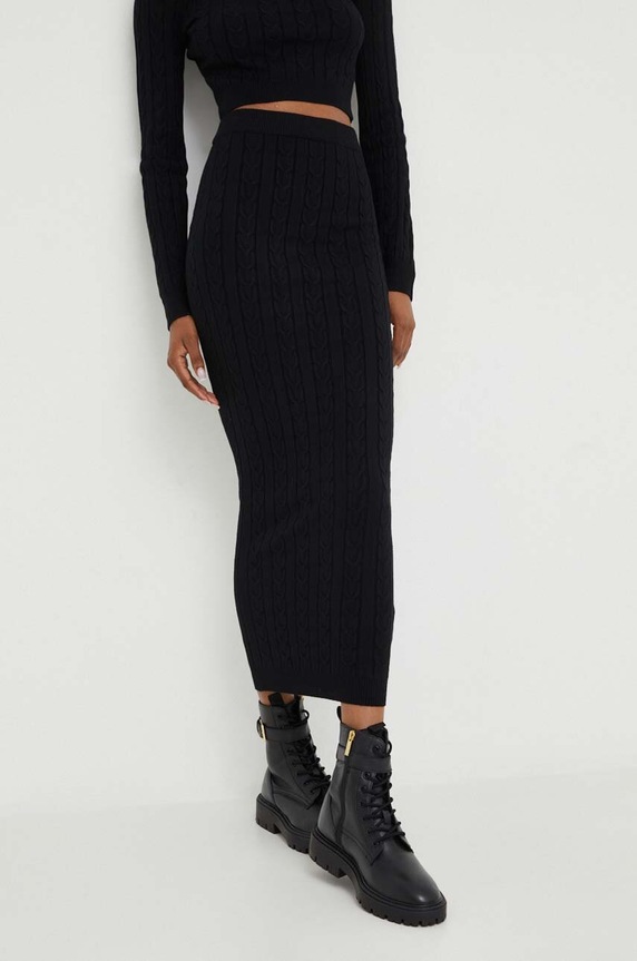 Answear.LAB komplet - sweter i spódnica 7575.FWK czarny
