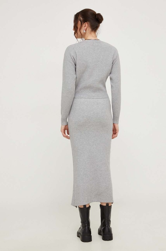 Answear.LAB komplet sweter i spódnica 224396.tjs szary WZ23
