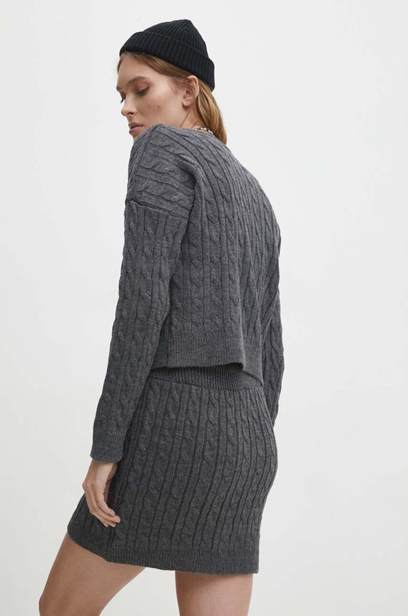 Answear.LAB komplet sweter i spódnica 9433.tjs szary WZ23