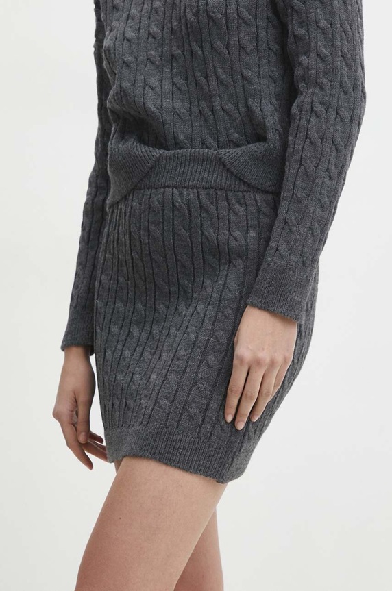 Answear.LAB komplet sweter i spódnica szary 9433.tjs