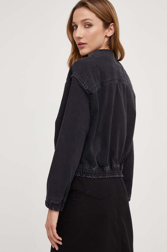 Îmbrăcăminte Answear Lab geacă din denim X limited collection NO SHAME 9728.tdb negru