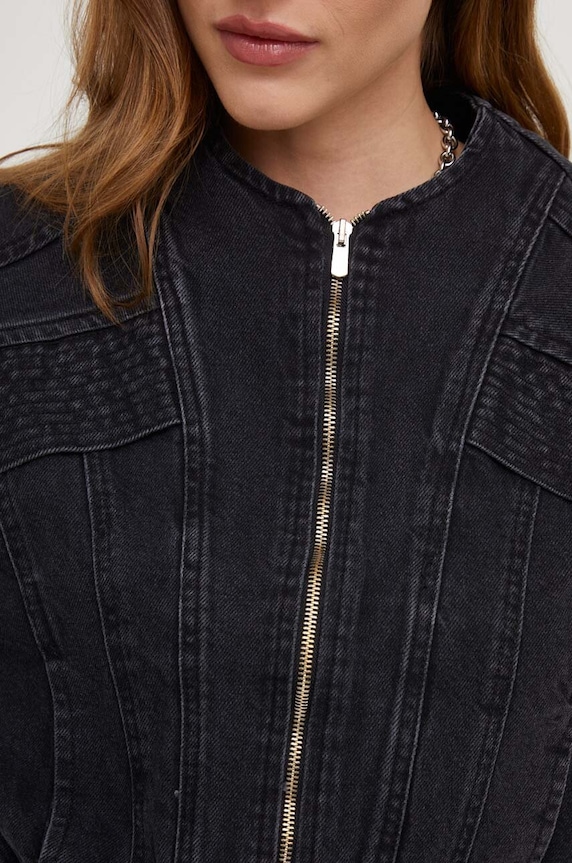Answear Lab geacă din denim X limited collection NO SHAME 9728.tdb negru