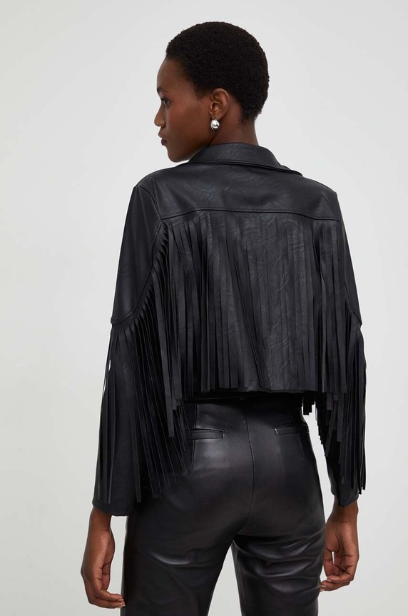 Ruházat Answear.LAB rövid kabát X NO SHAME limitált kollekció 4359.IJS fekete